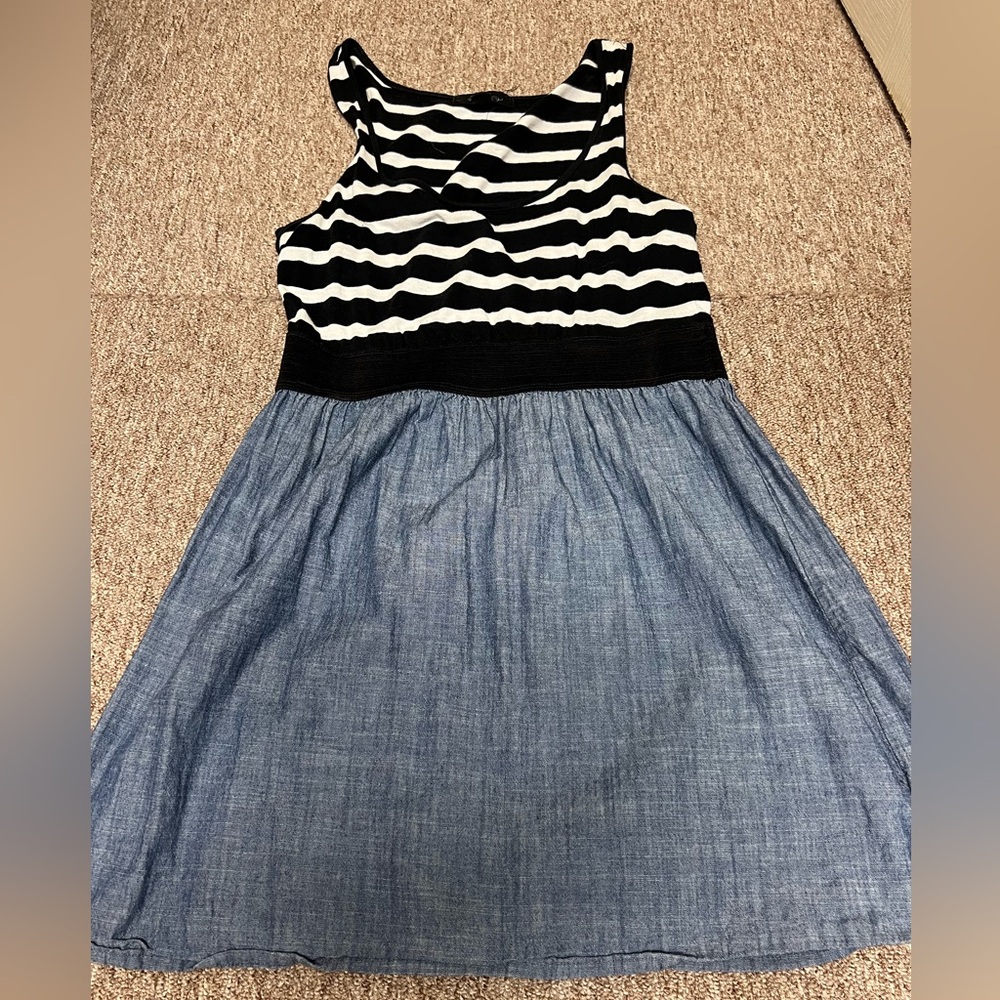 Stripes and Jean Dress
